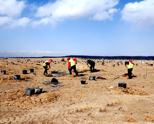 青海黃河水電115兆光伏發電項目全面鋪開