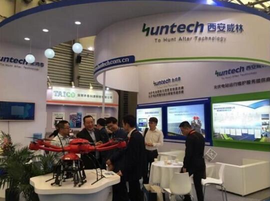 新品發布，無人機展示     金鴻泰驚艷亮相SNEC 2017