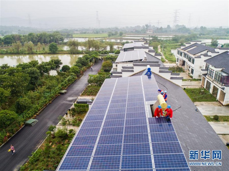 浙江長興：光伏發電示范村500余戶項目陸續并網發電（組圖）