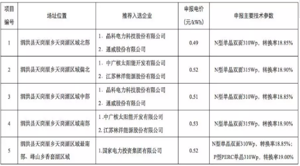 8個光伏應用領跑基地優選結果出爐 國電投、中廣核、晶科成最大贏家