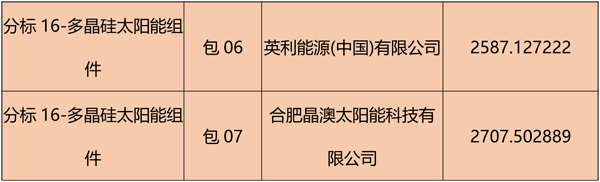 國網2018綜合能源服務項目招標光伏組件、逆變器中標名單