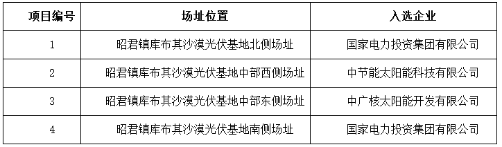 達拉特、海興公布光伏應用領跑者基地入選企業名單