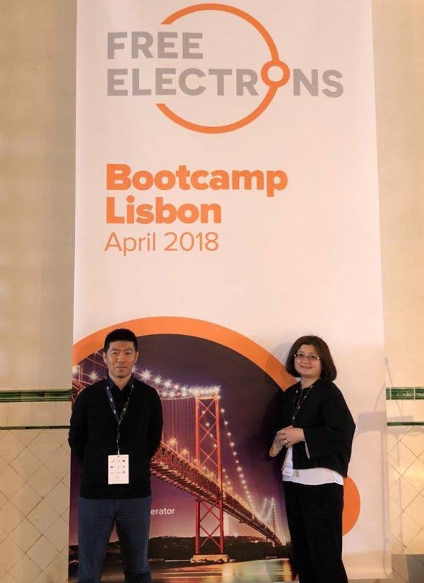 億可能源CEO王春光及首席科學家蘇明在Bootcamp現場