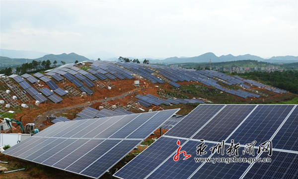湖南江華在建光伏發電站6月底將全部建成并網發電
