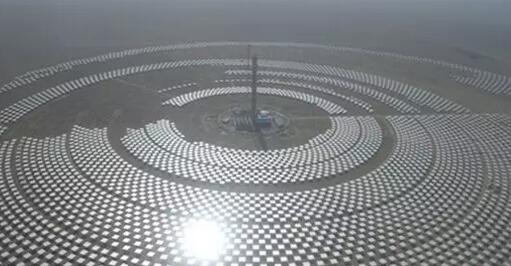 首航節能敦煌100MW塔式光熱發電項目土建階段性施工順利完工