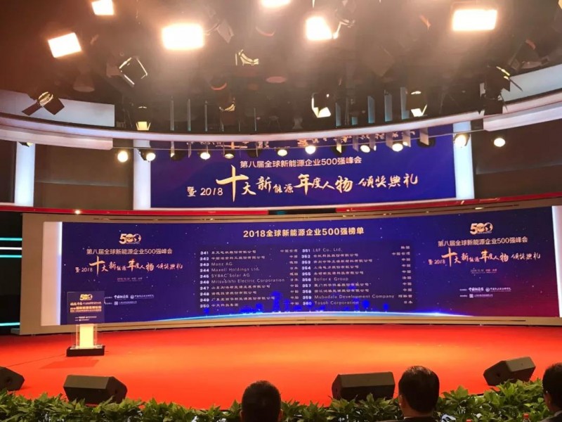 四度蟬聯！科華恒盛入選2018全球新能源企業500強
