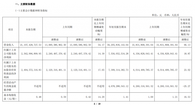 隆基財務報表